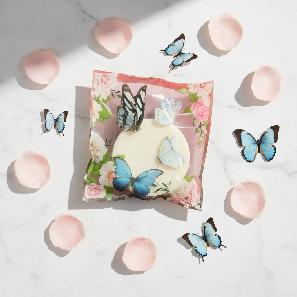 Butterfly Soap Flatlay