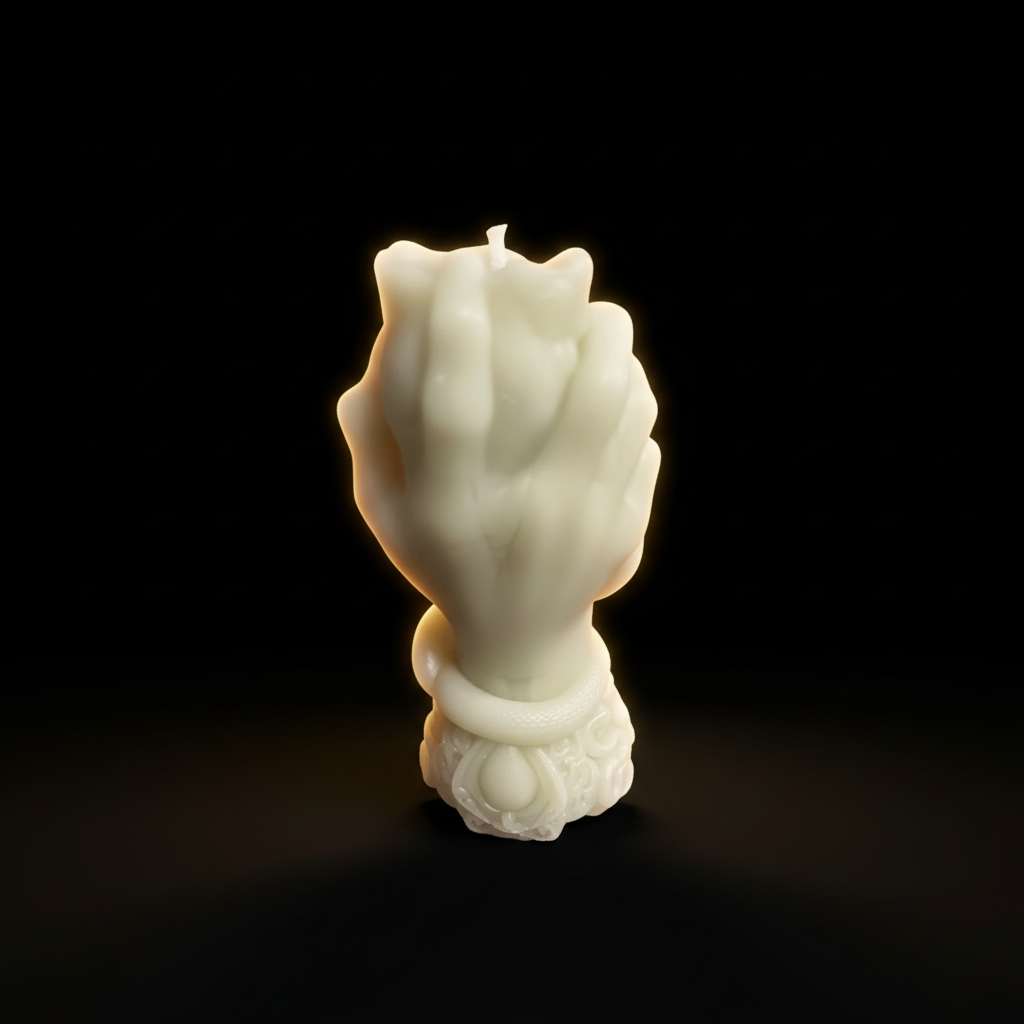 Open Hand Candle Refined