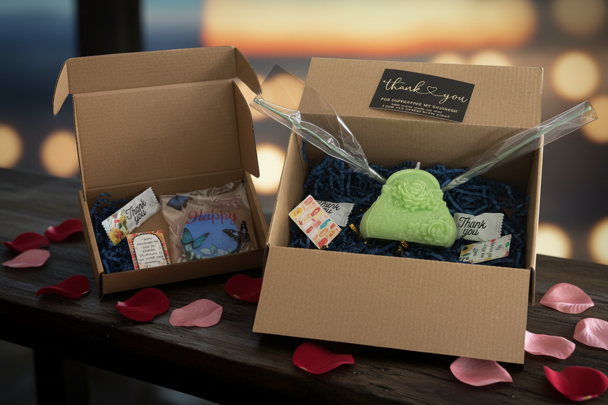 Refined Dual Gift Box with Round Soap